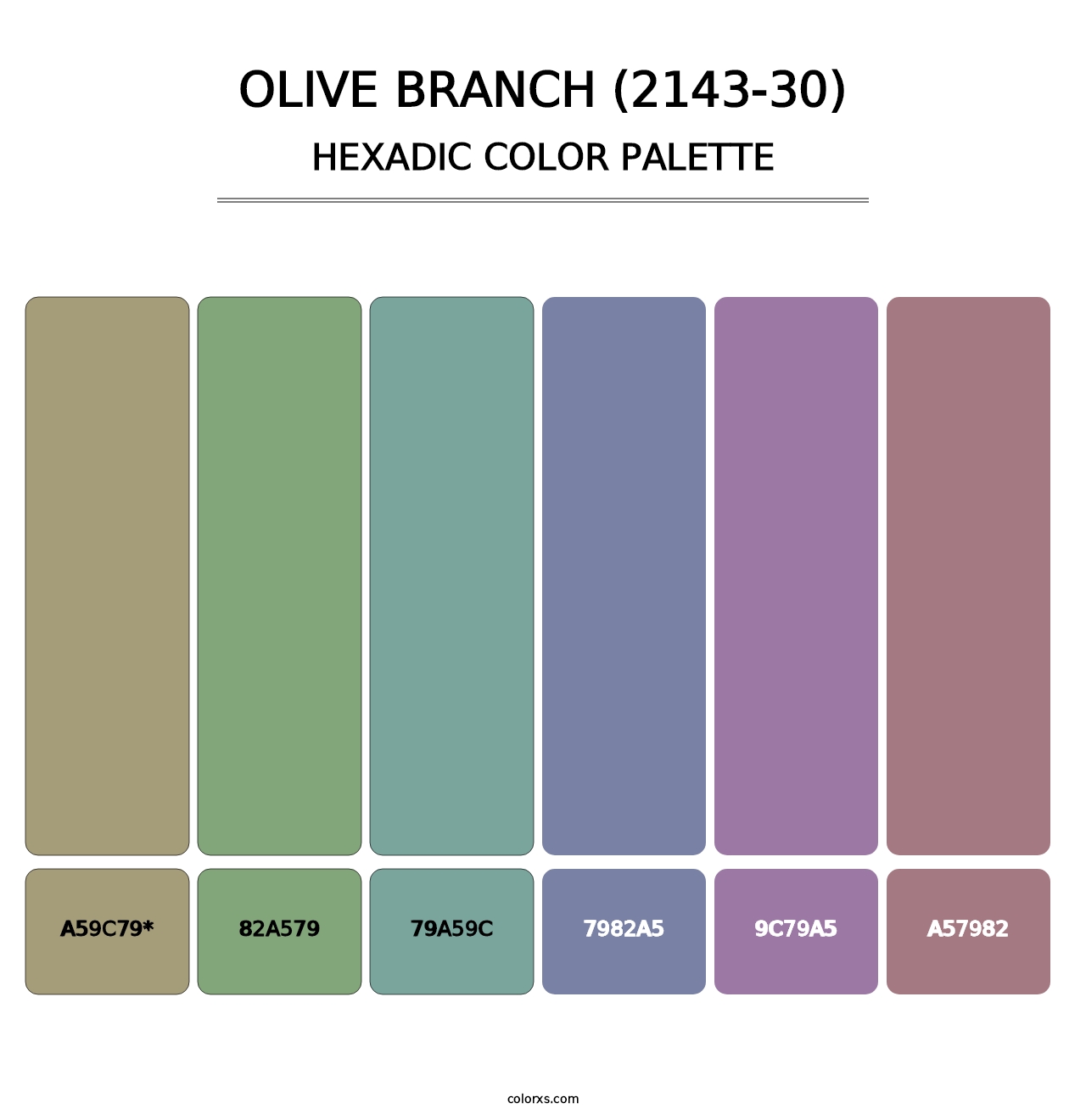 Olive Branch (2143-30) - Hexadic Color Palette