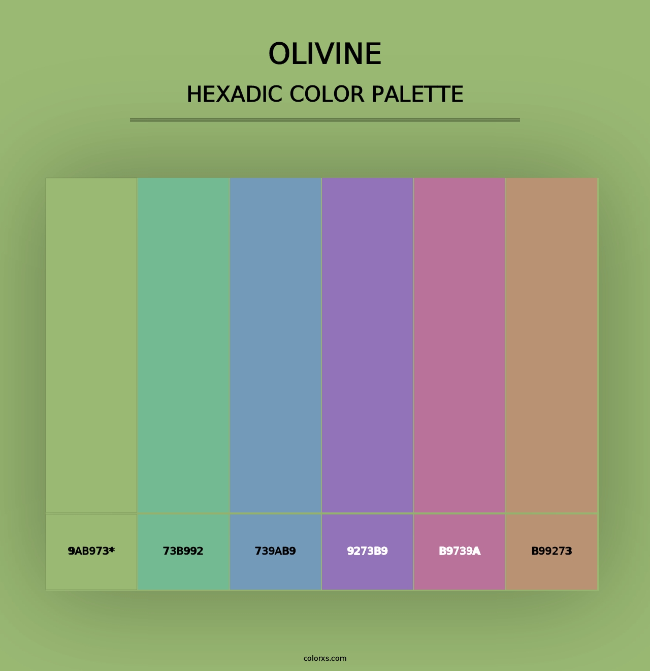 Olivine - Hexadic Color Palette