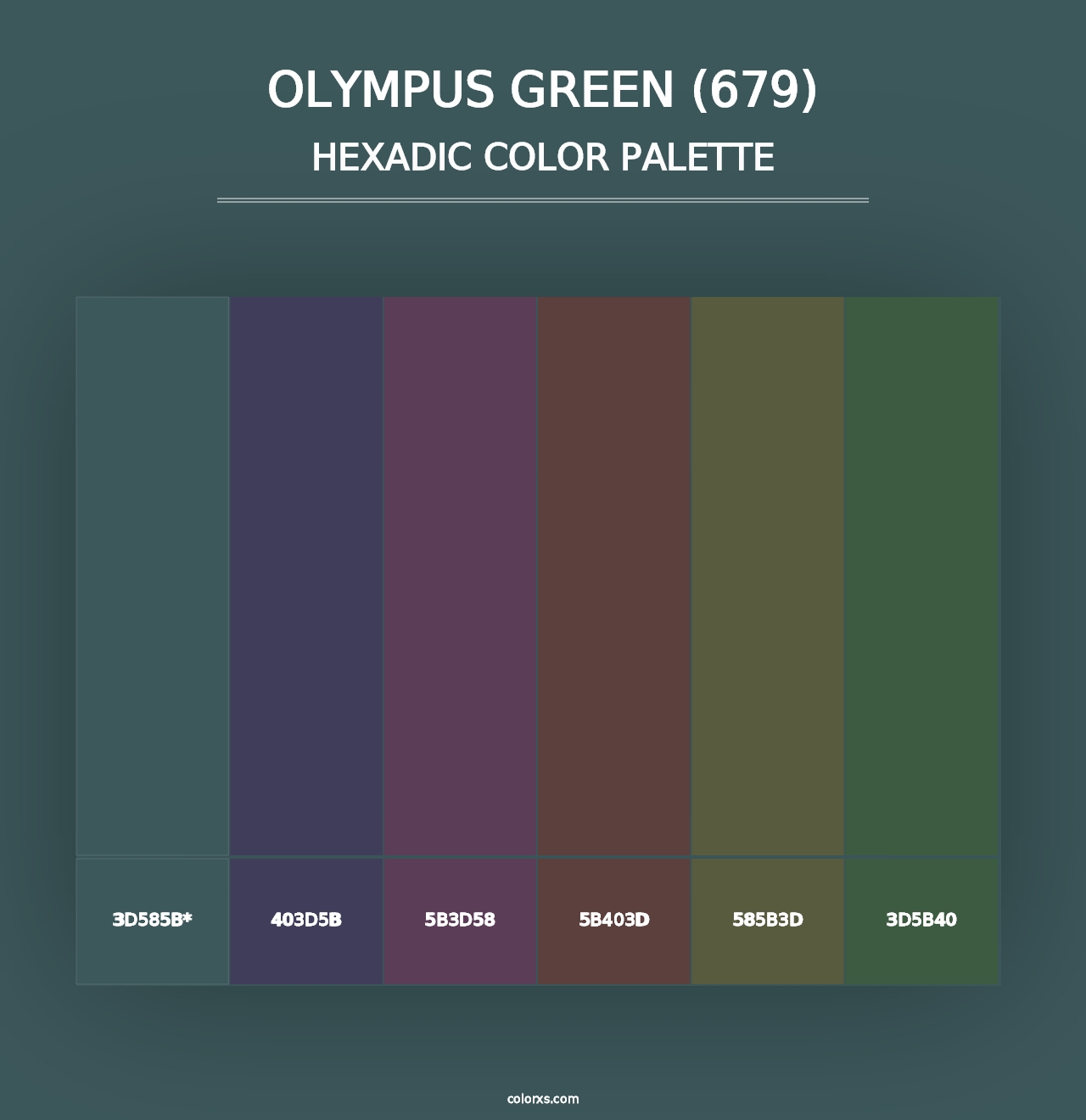 Olympus Green (679) - Hexadic Color Palette