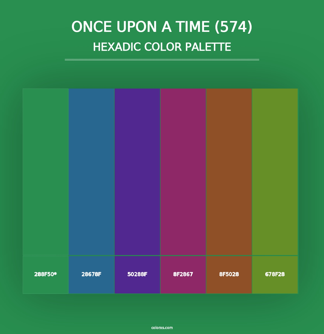 Once Upon a Time (574) - Hexadic Color Palette