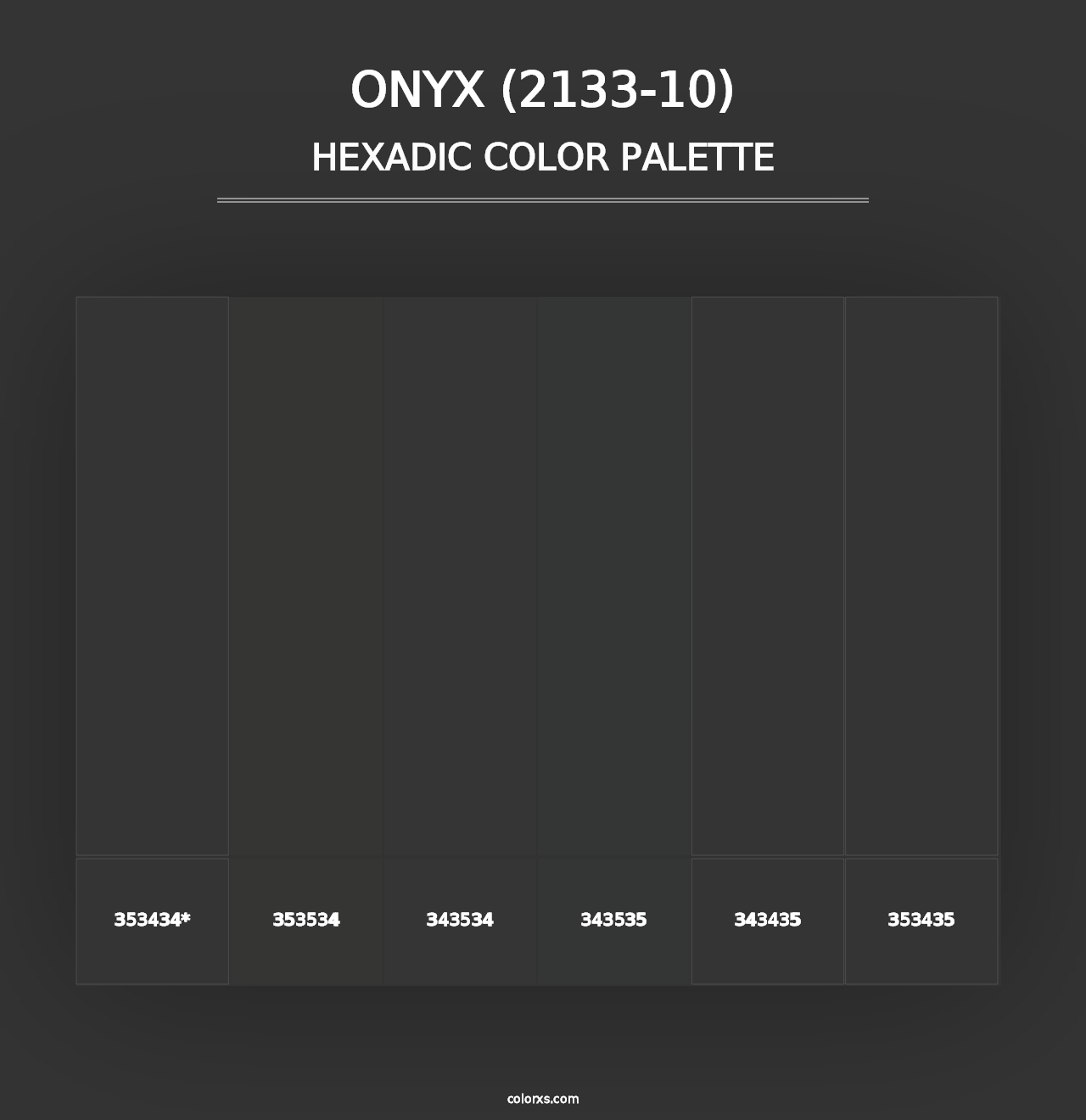 Onyx (2133-10) - Hexadic Color Palette