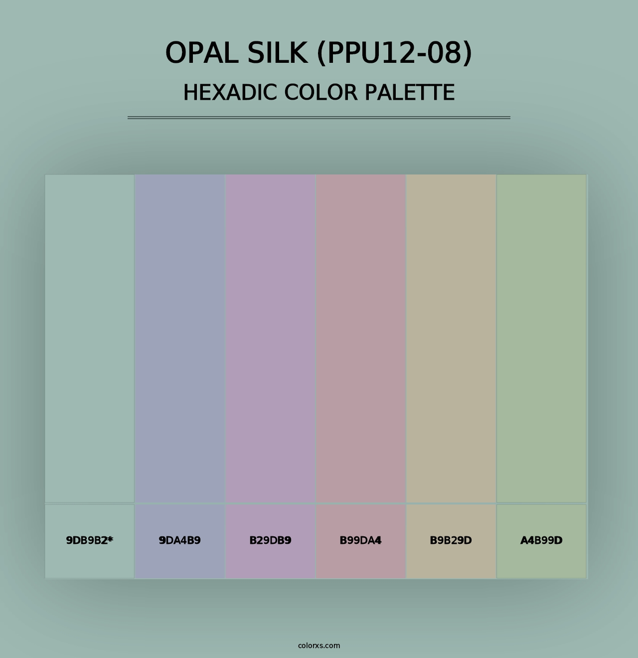 Opal Silk (PPU12-08) - Hexadic Color Palette