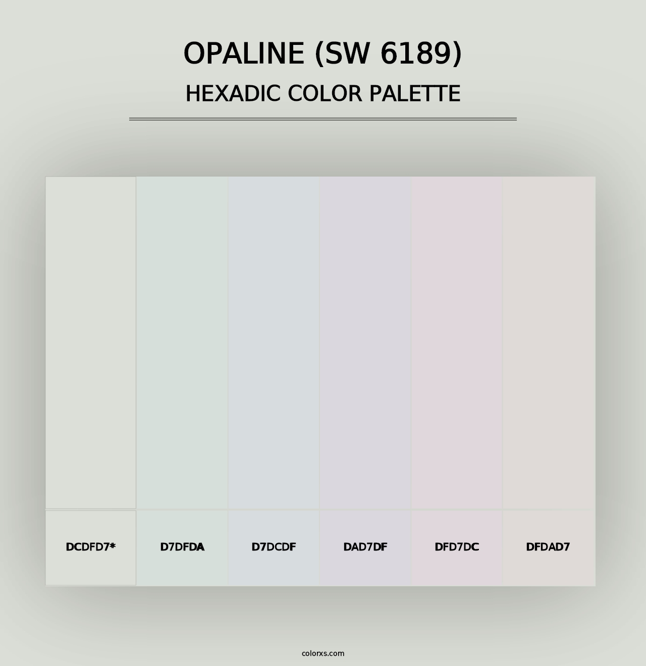 Opaline (SW 6189) - Hexadic Color Palette