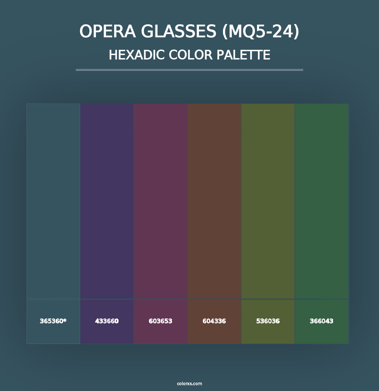 Opera Glasses (MQ5-24) - Hexadic Color Palette