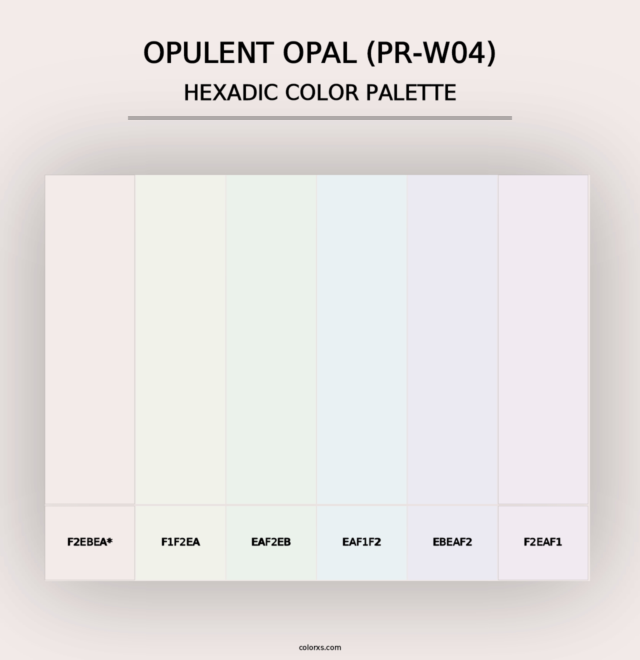 Opulent Opal (PR-W04) - Hexadic Color Palette