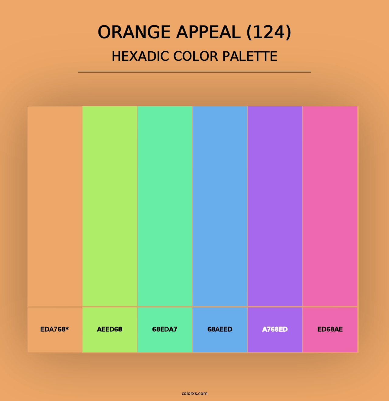 Orange Appeal (124) - Hexadic Color Palette