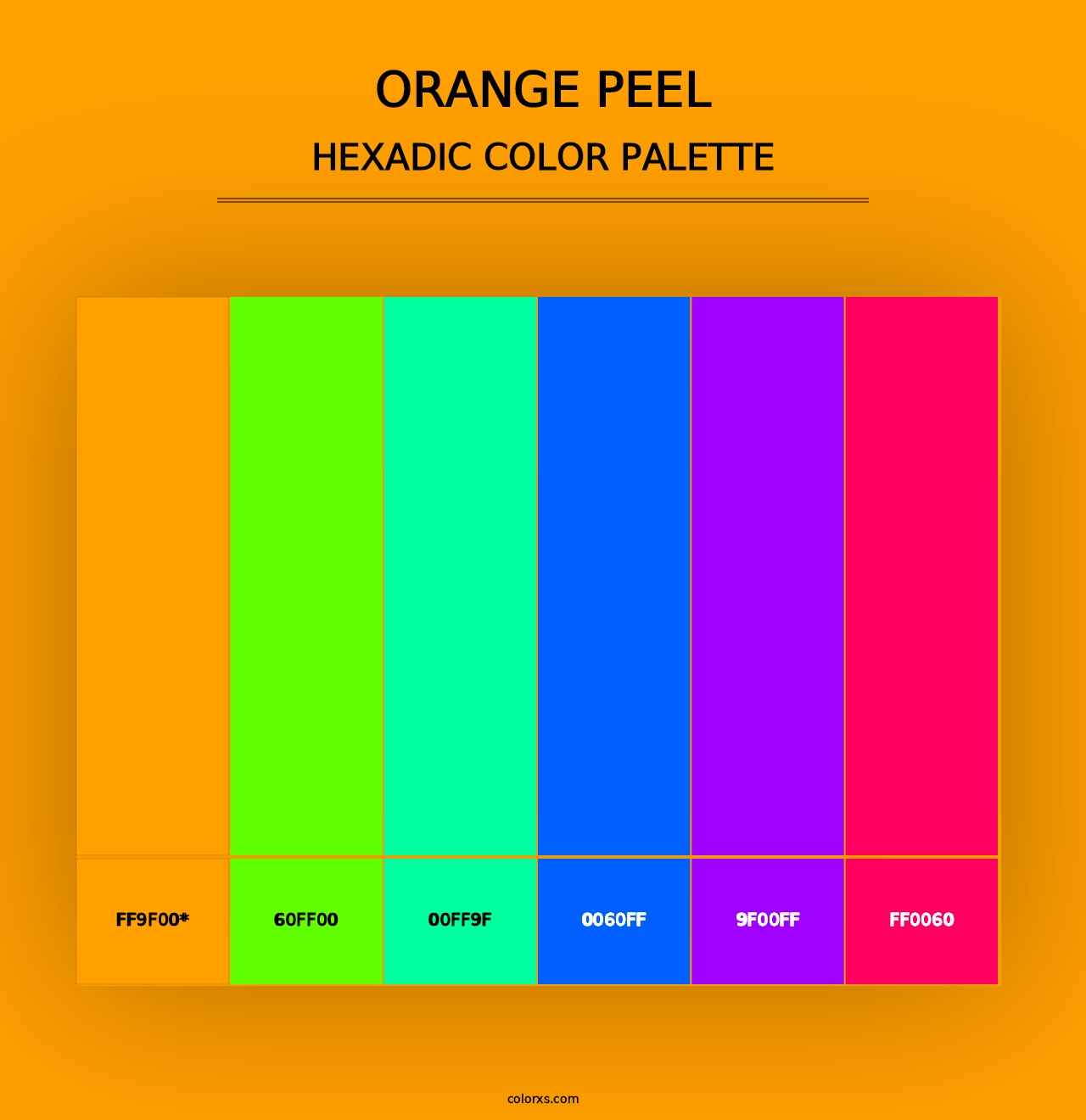 Orange Peel - Hexadic Color Palette