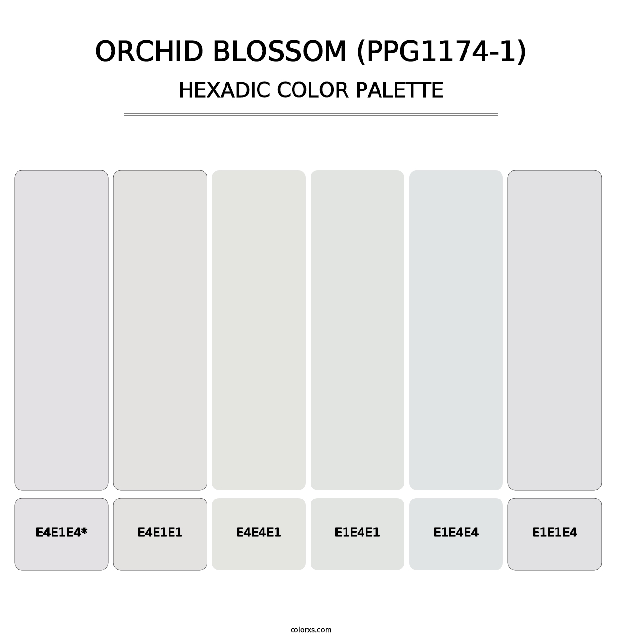 Orchid Blossom (PPG1174-1) - Hexadic Color Palette