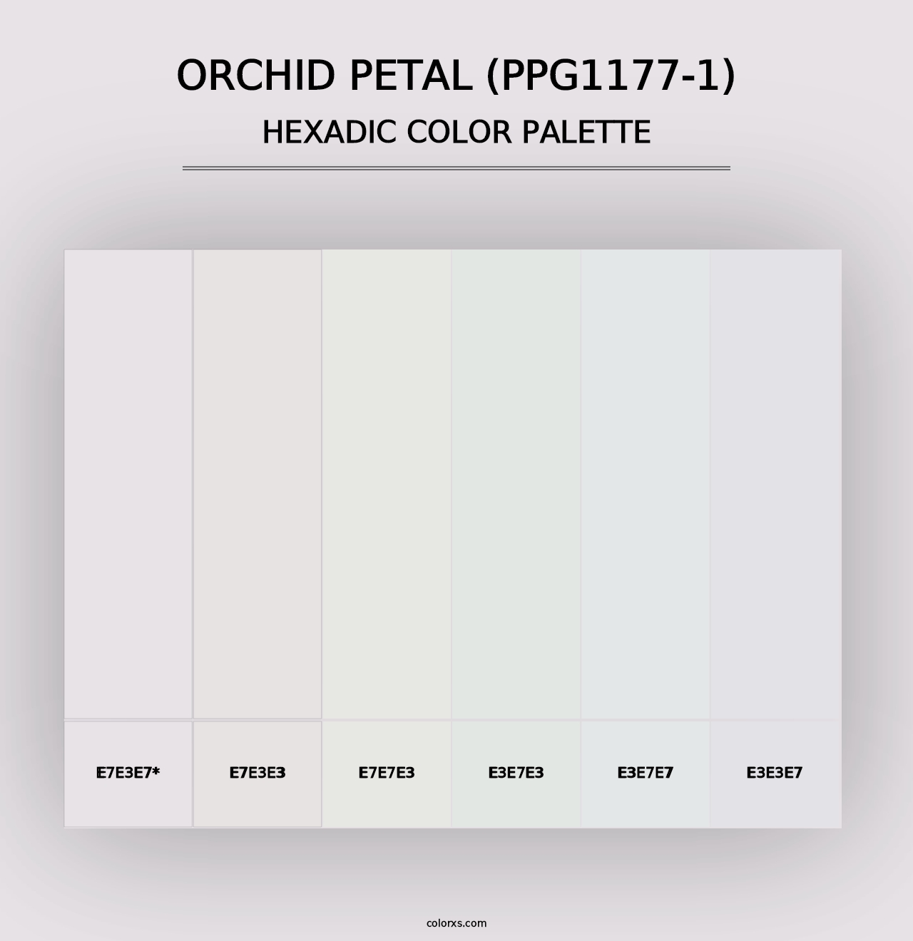 Orchid Petal (PPG1177-1) - Hexadic Color Palette