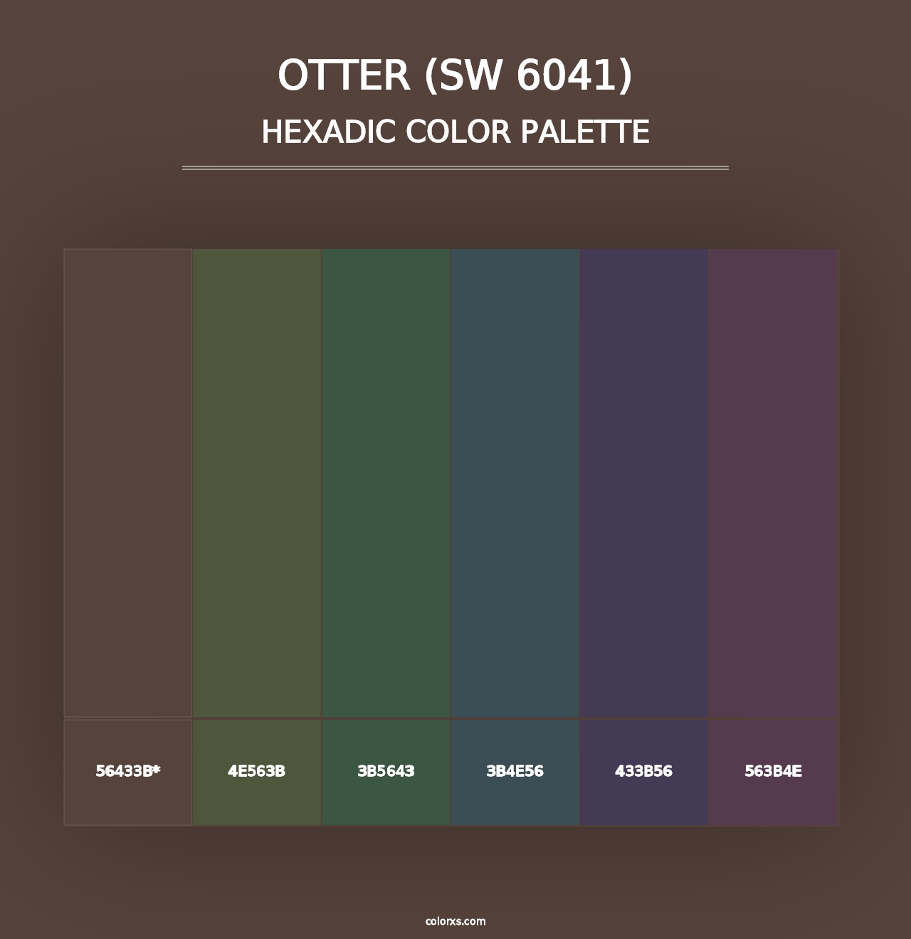 Otter (SW 6041) - Hexadic Color Palette