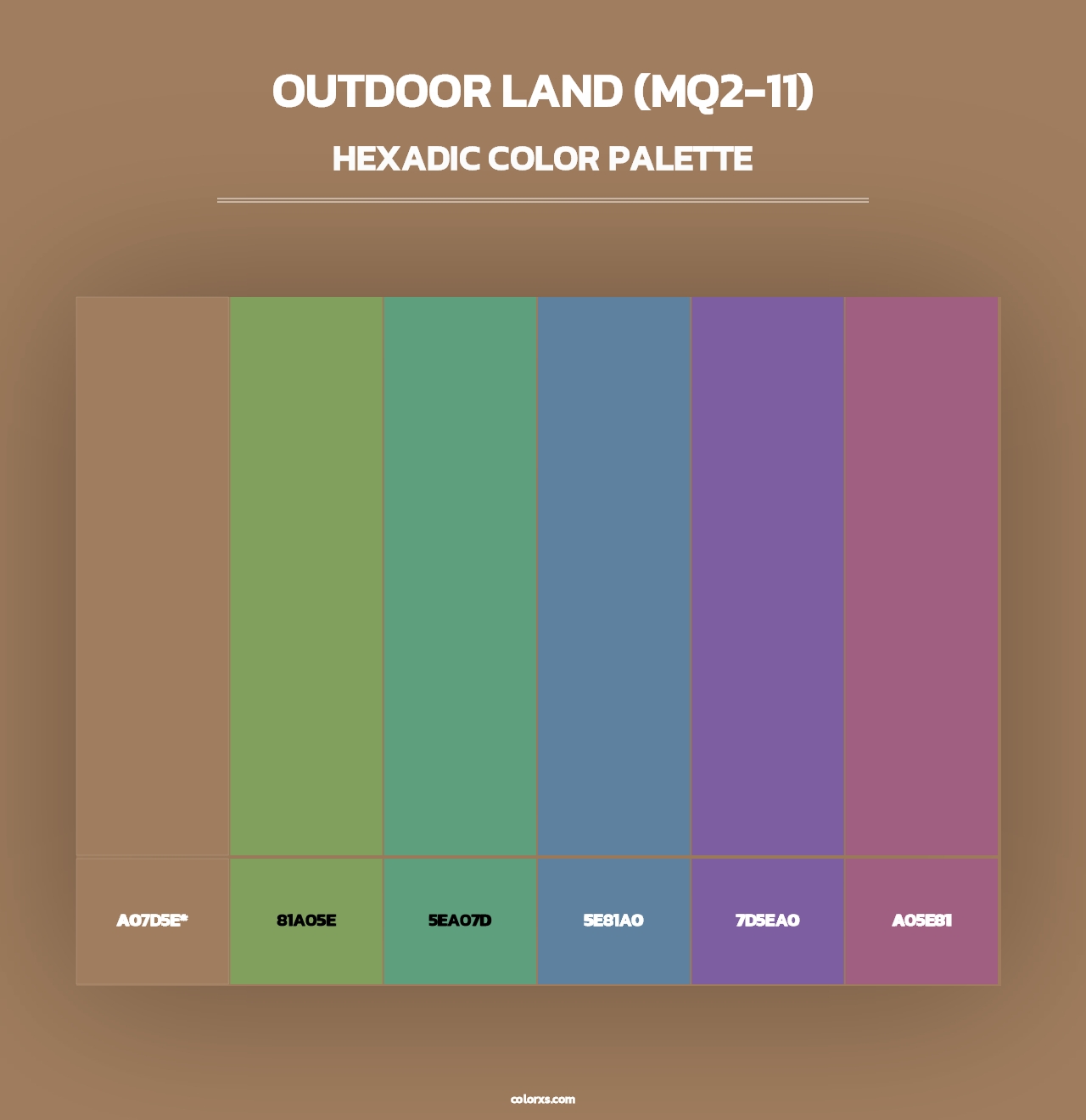 Outdoor Land (MQ2-11) - Hexadic Color Palette