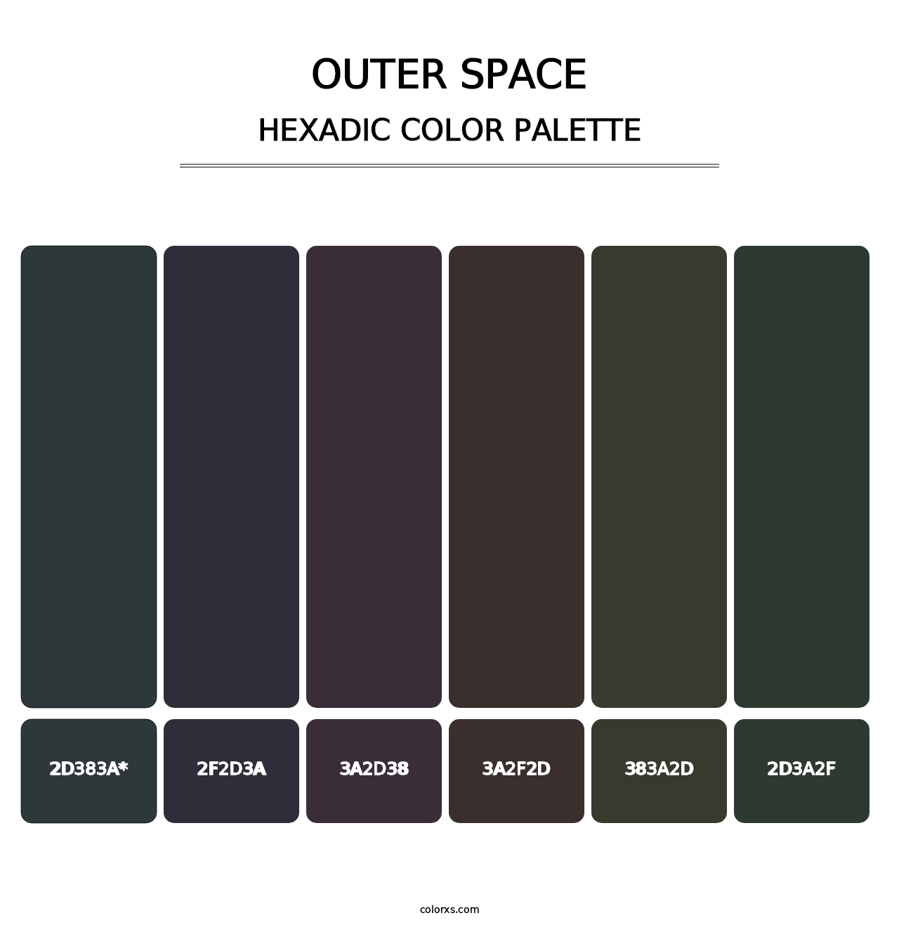 Outer Space - Hexadic Color Palette