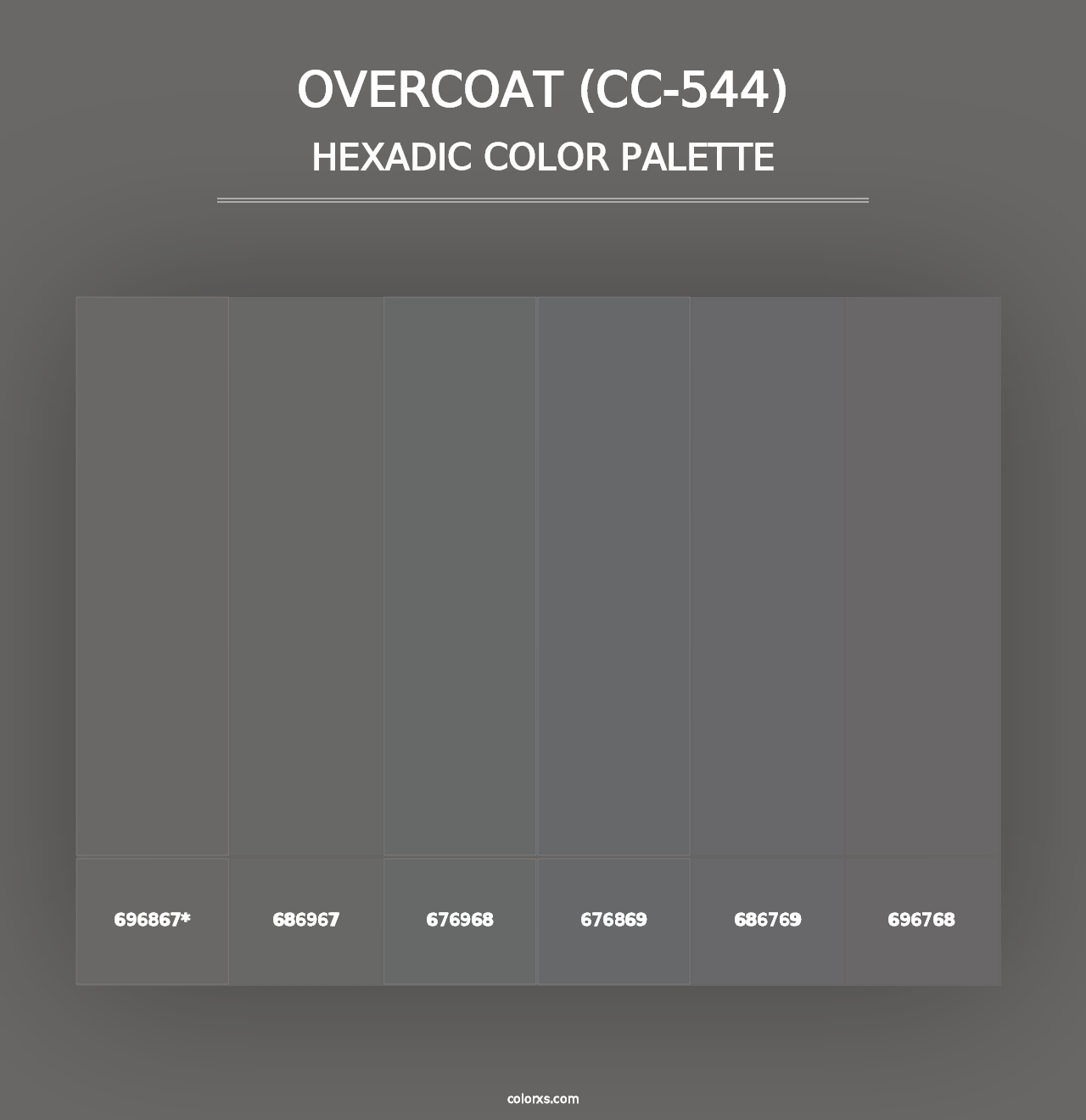 Overcoat (CC-544) - Hexadic Color Palette