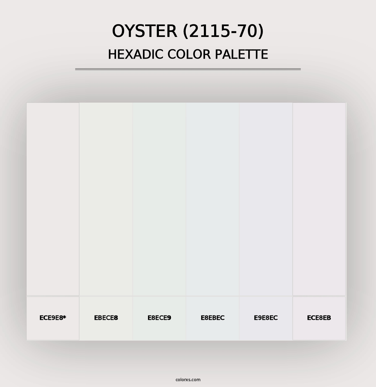 Oyster (2115-70) - Hexadic Color Palette