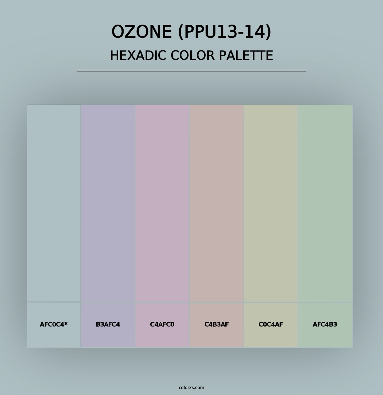 Ozone (PPU13-14) - Hexadic Color Palette