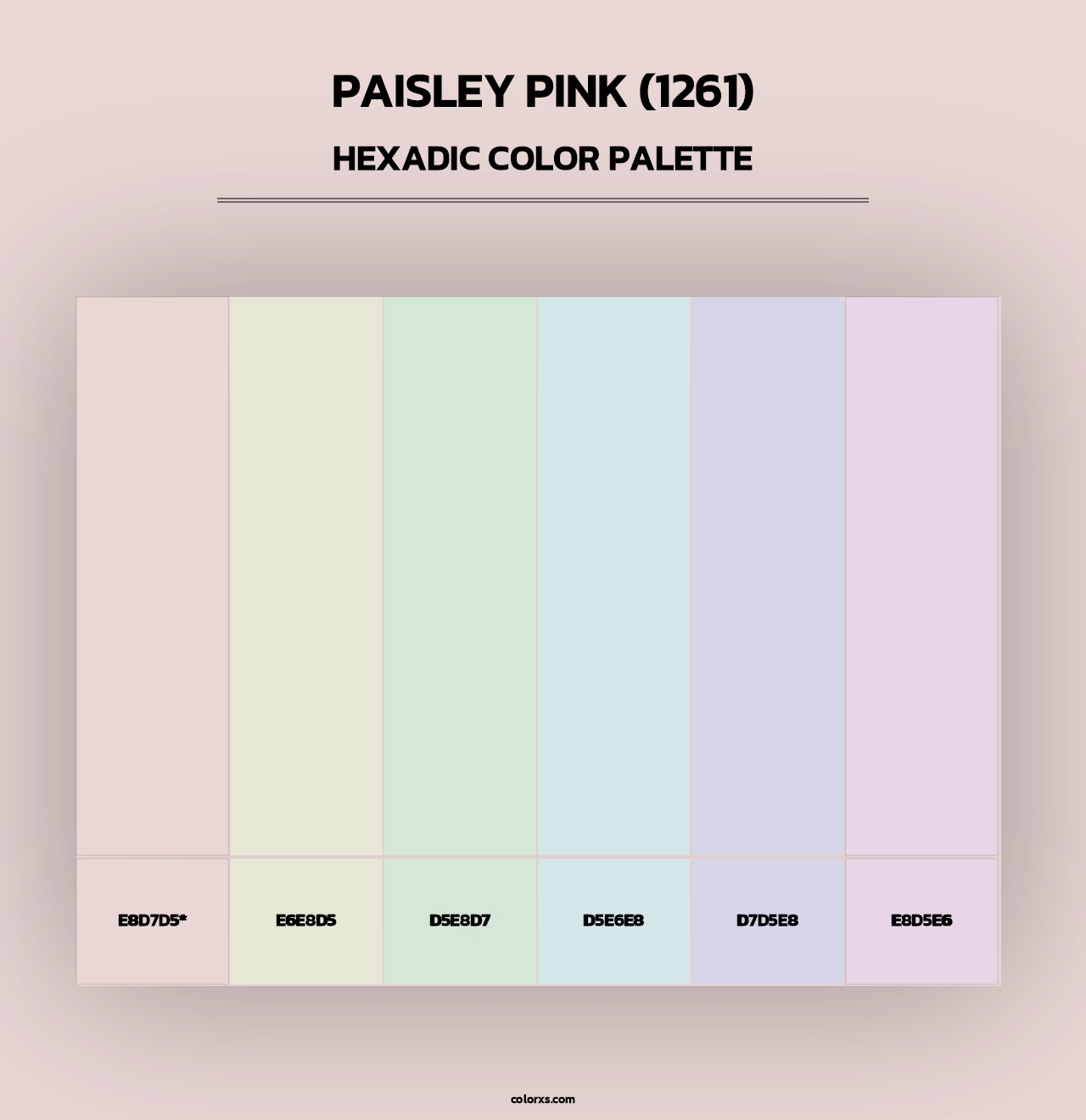 Paisley Pink (1261) - Hexadic Color Palette