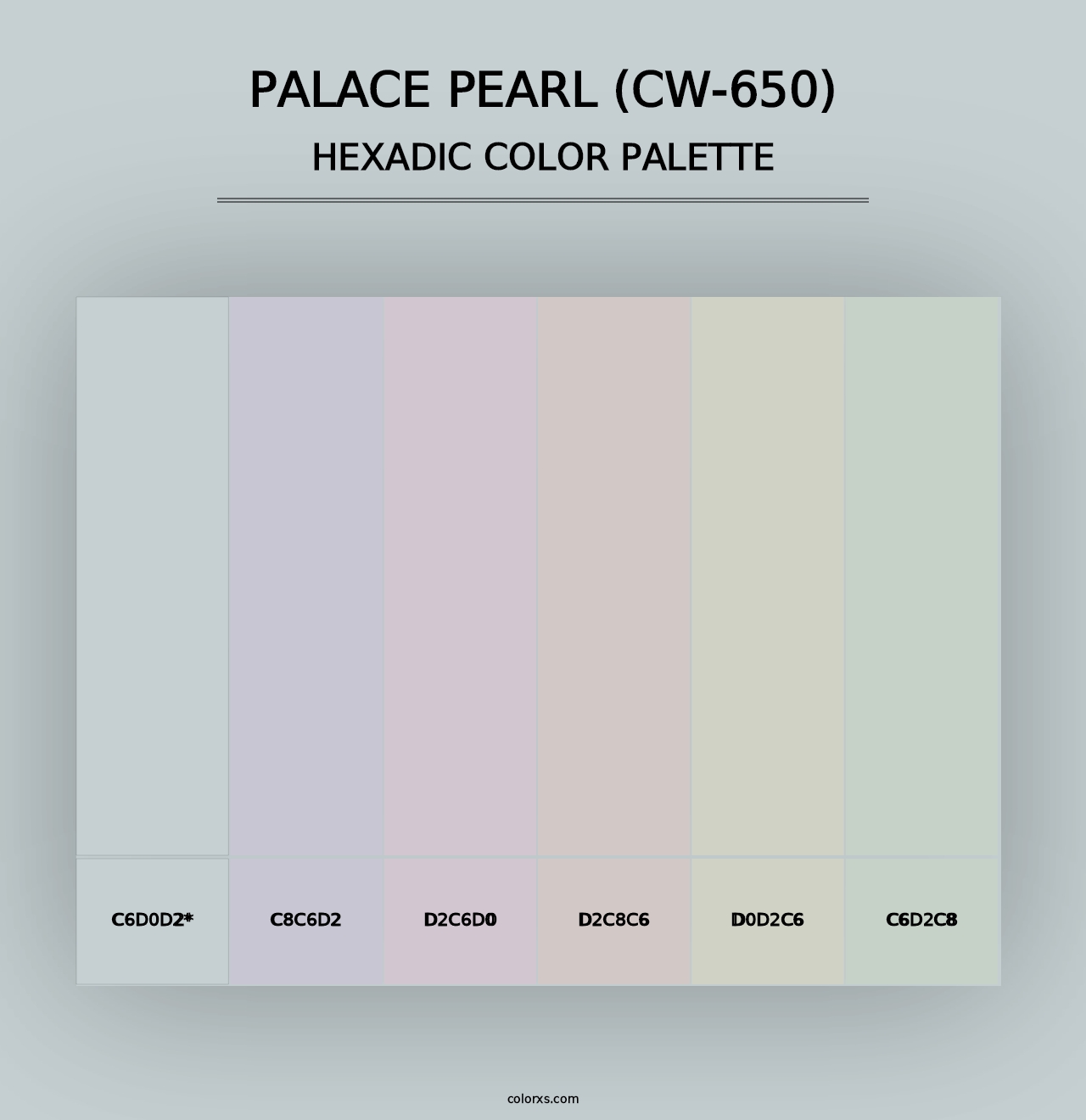 Palace Pearl (CW-650) - Hexadic Color Palette