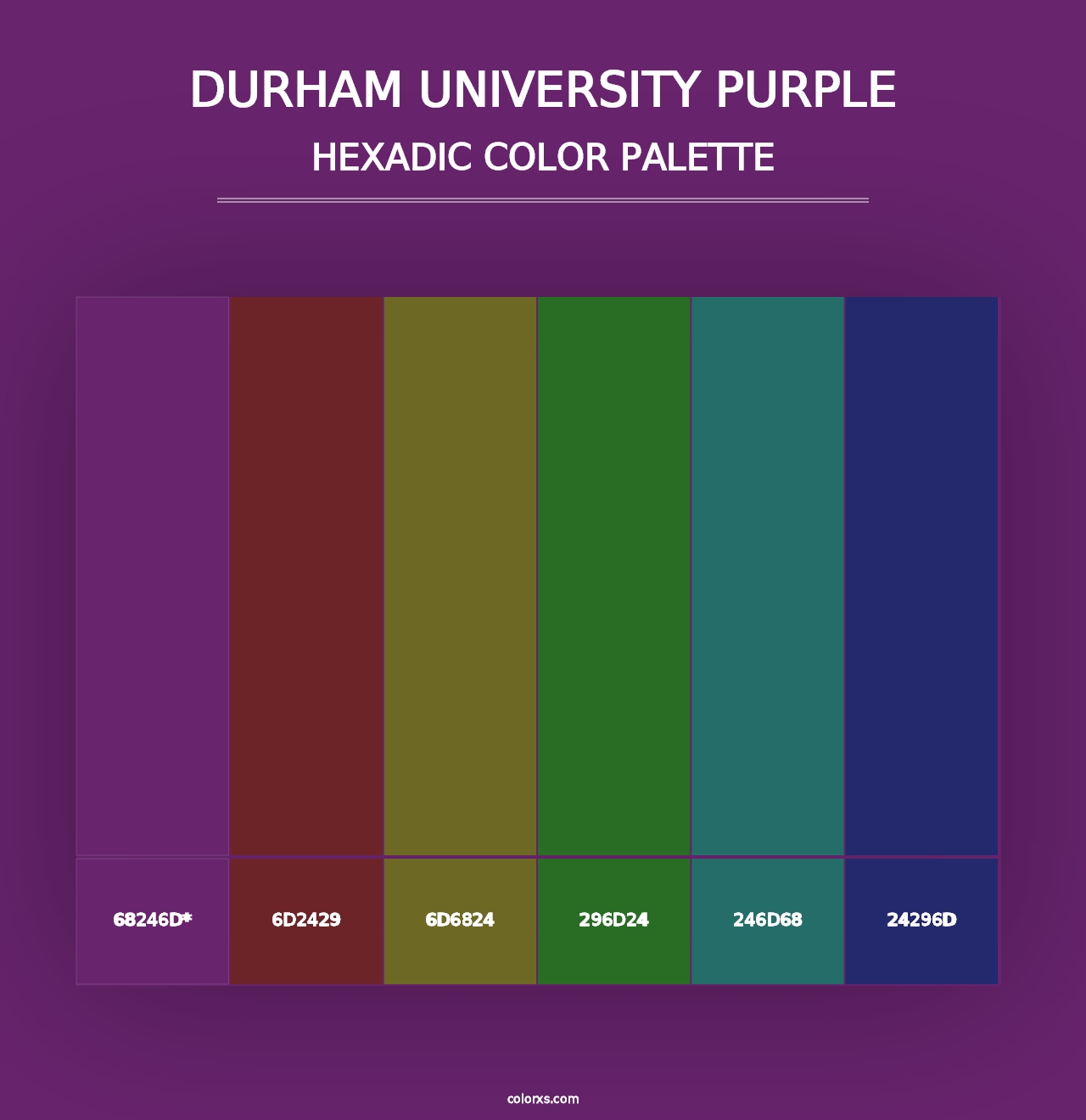 Durham University Purple - Hexadic Color Palette