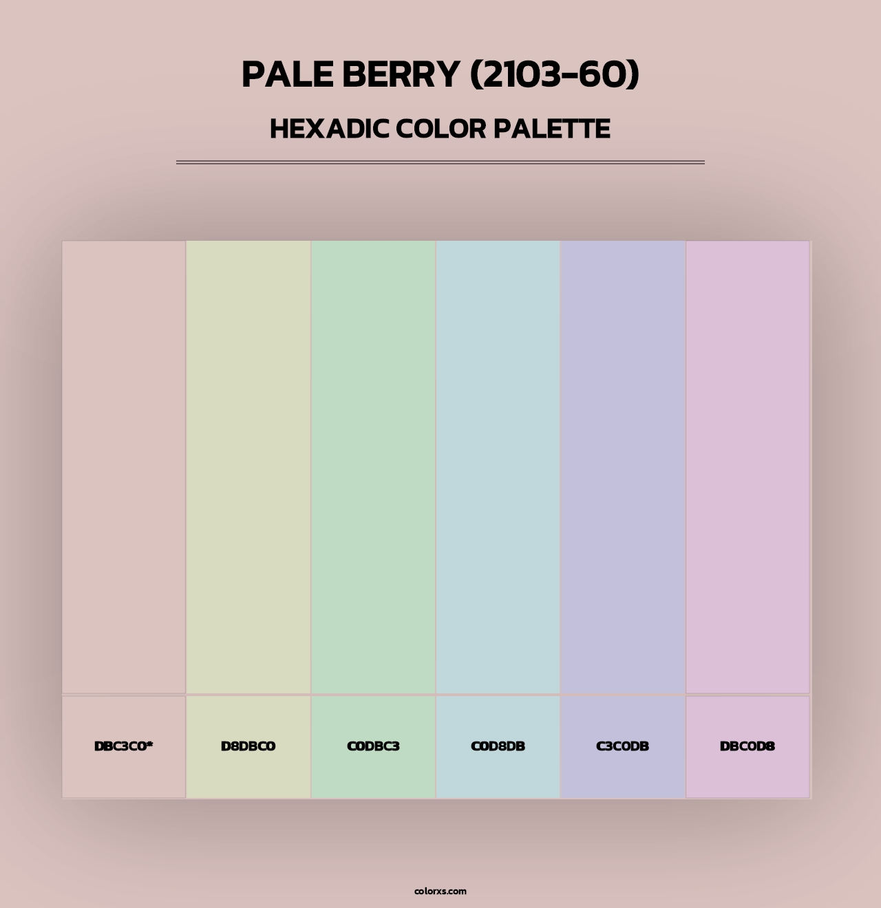 Pale Berry (2103-60) - Hexadic Color Palette