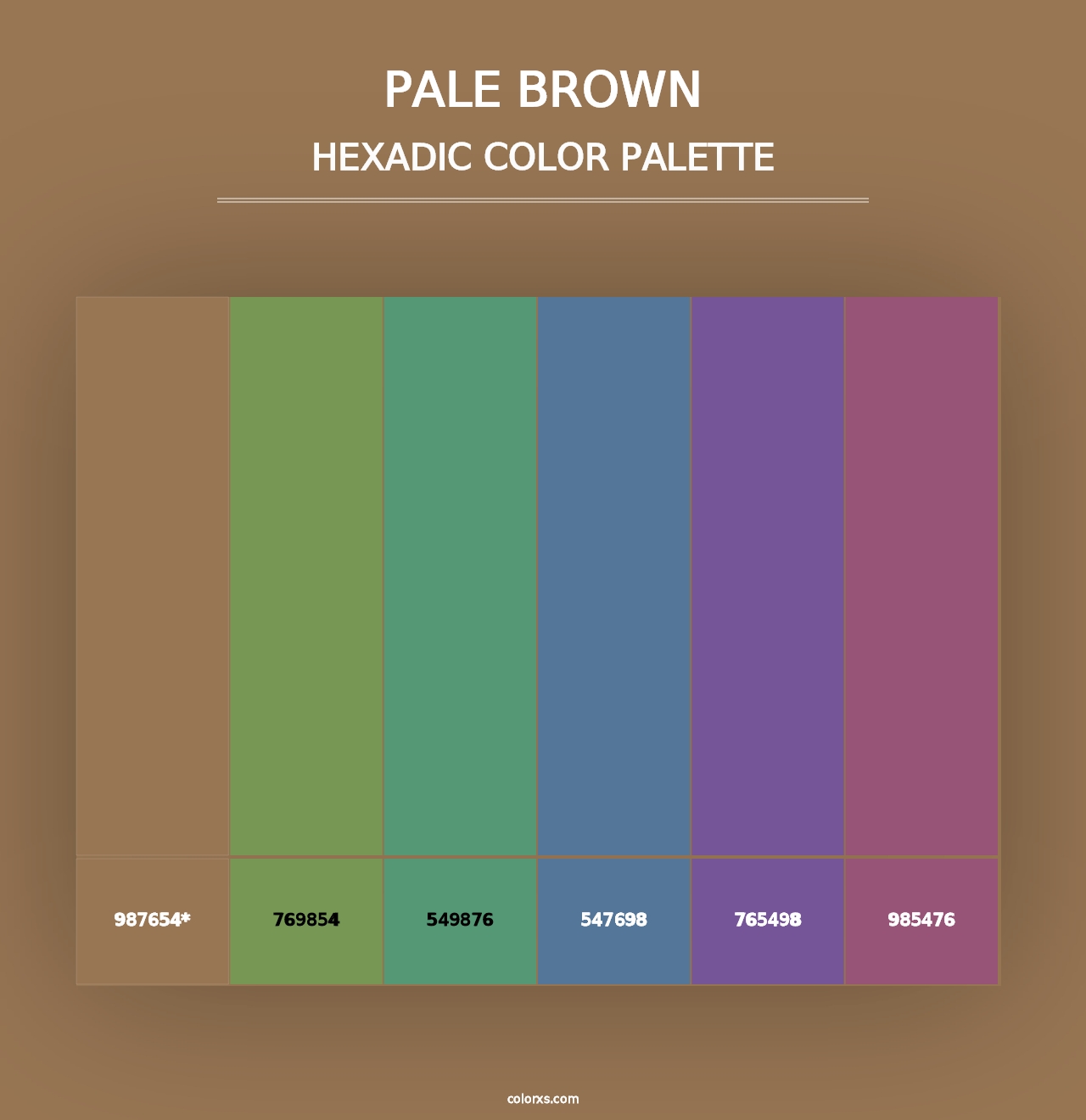 Pale Brown - Hexadic Color Palette