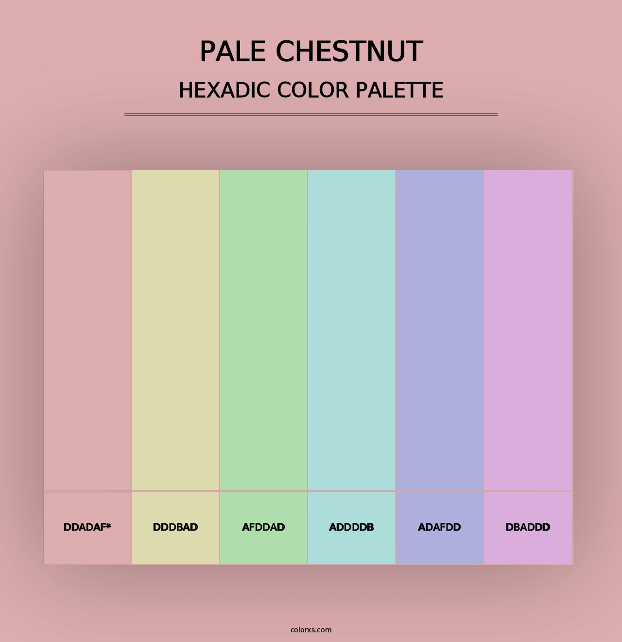 Pale Chestnut - Hexadic Color Palette