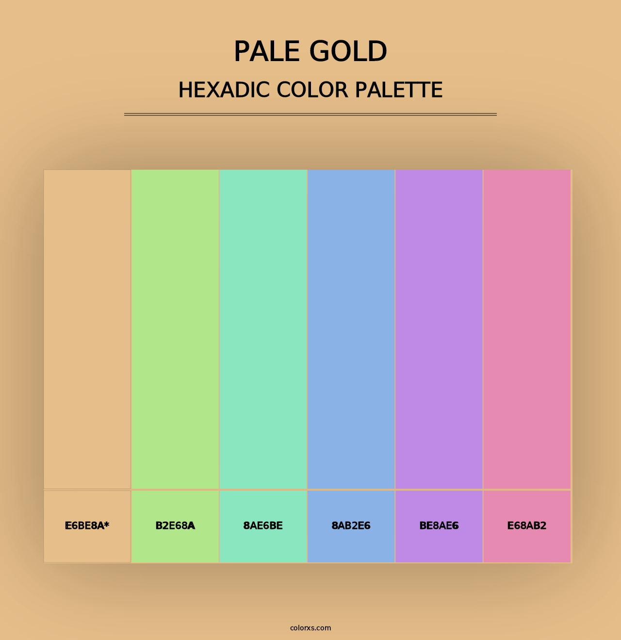 Pale Gold - Hexadic Color Palette