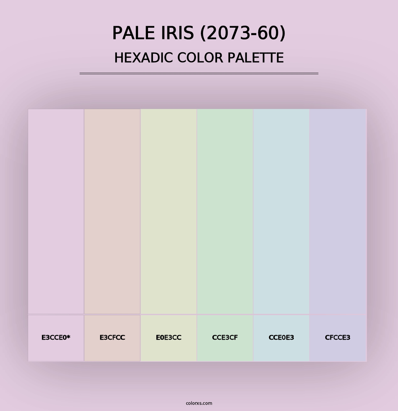 Pale Iris (2073-60) - Hexadic Color Palette