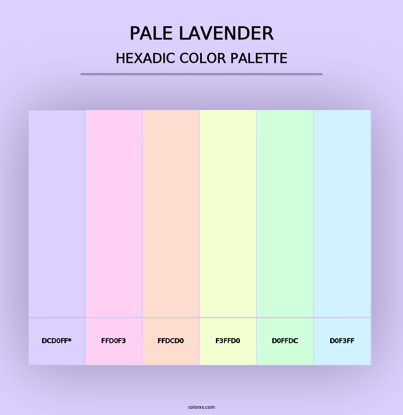 Pale Lavender - Hexadic Color Palette