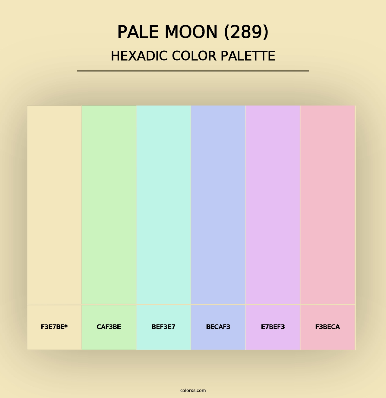 Pale Moon (289) - Hexadic Color Palette