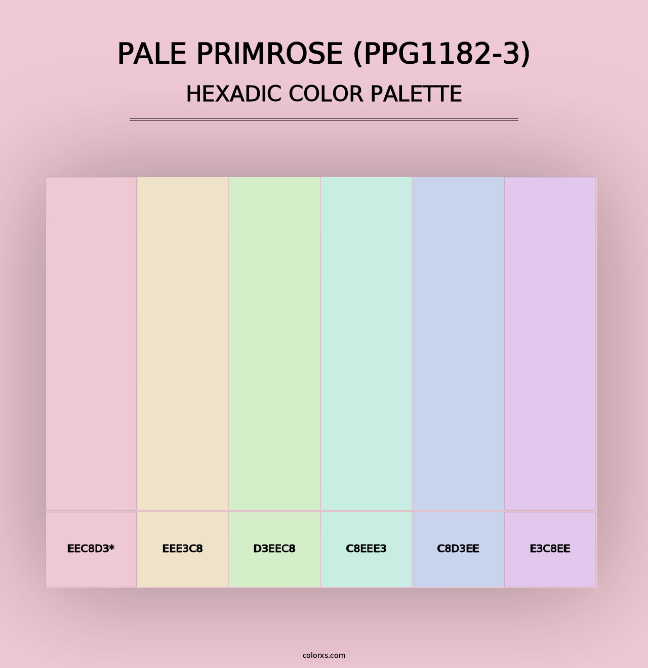 Pale Primrose (PPG1182-3) - Hexadic Color Palette