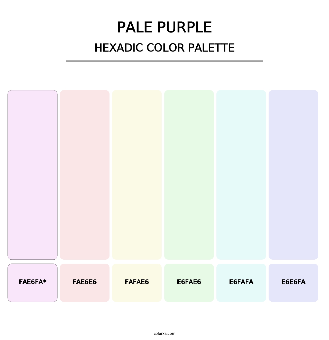 Pale Purple - Hexadic Color Palette