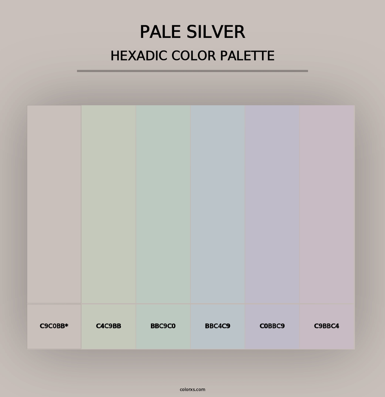 Pale Silver - Hexadic Color Palette