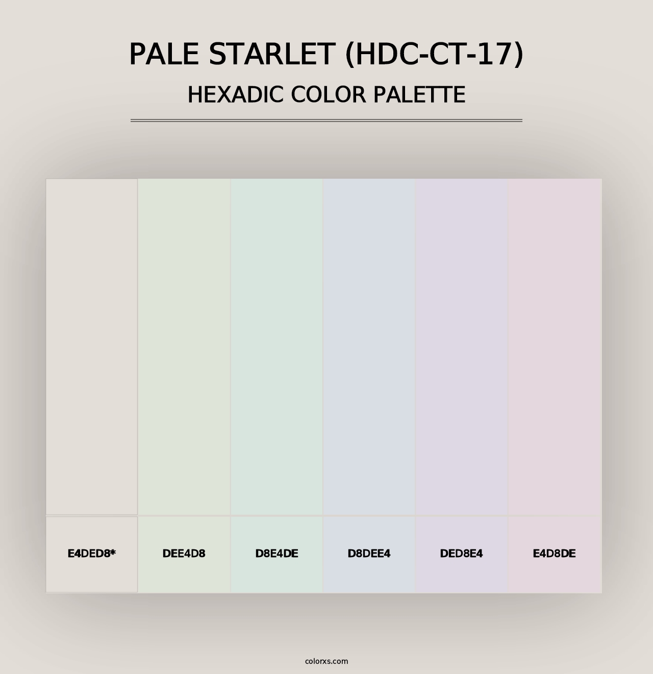 Pale Starlet (HDC-CT-17) - Hexadic Color Palette