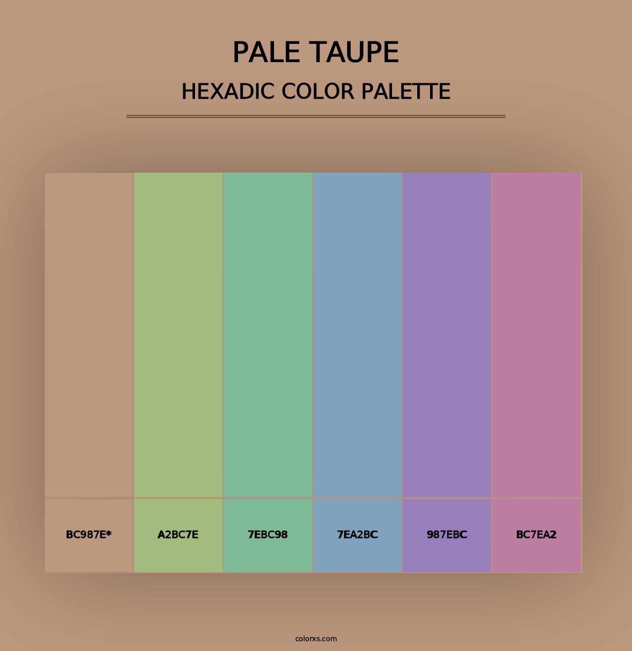 Pale Taupe - Hexadic Color Palette