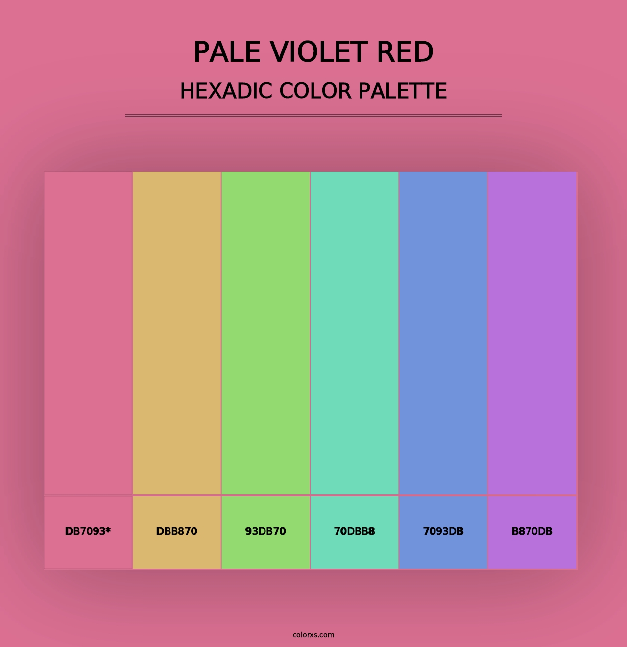 Pale Violet Red - Hexadic Color Palette