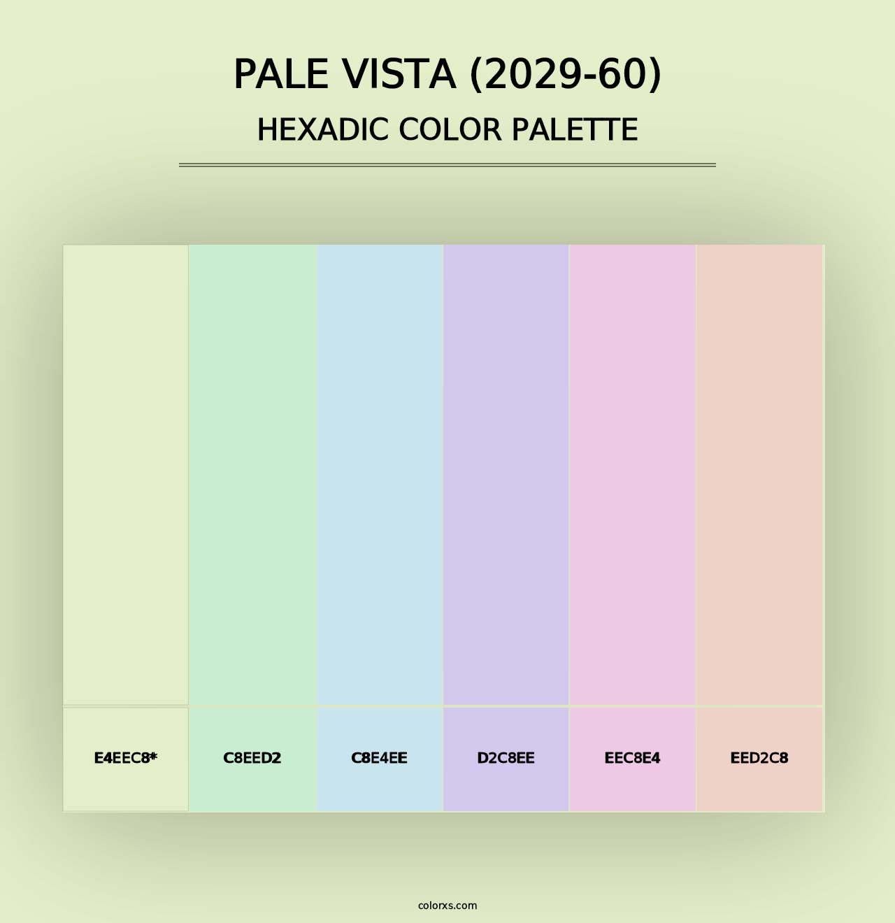 Pale Vista (2029-60) - Hexadic Color Palette