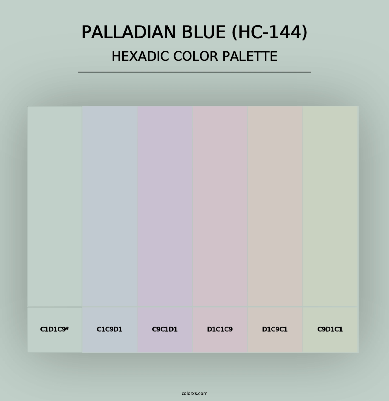 Palladian Blue (HC-144) - Hexadic Color Palette