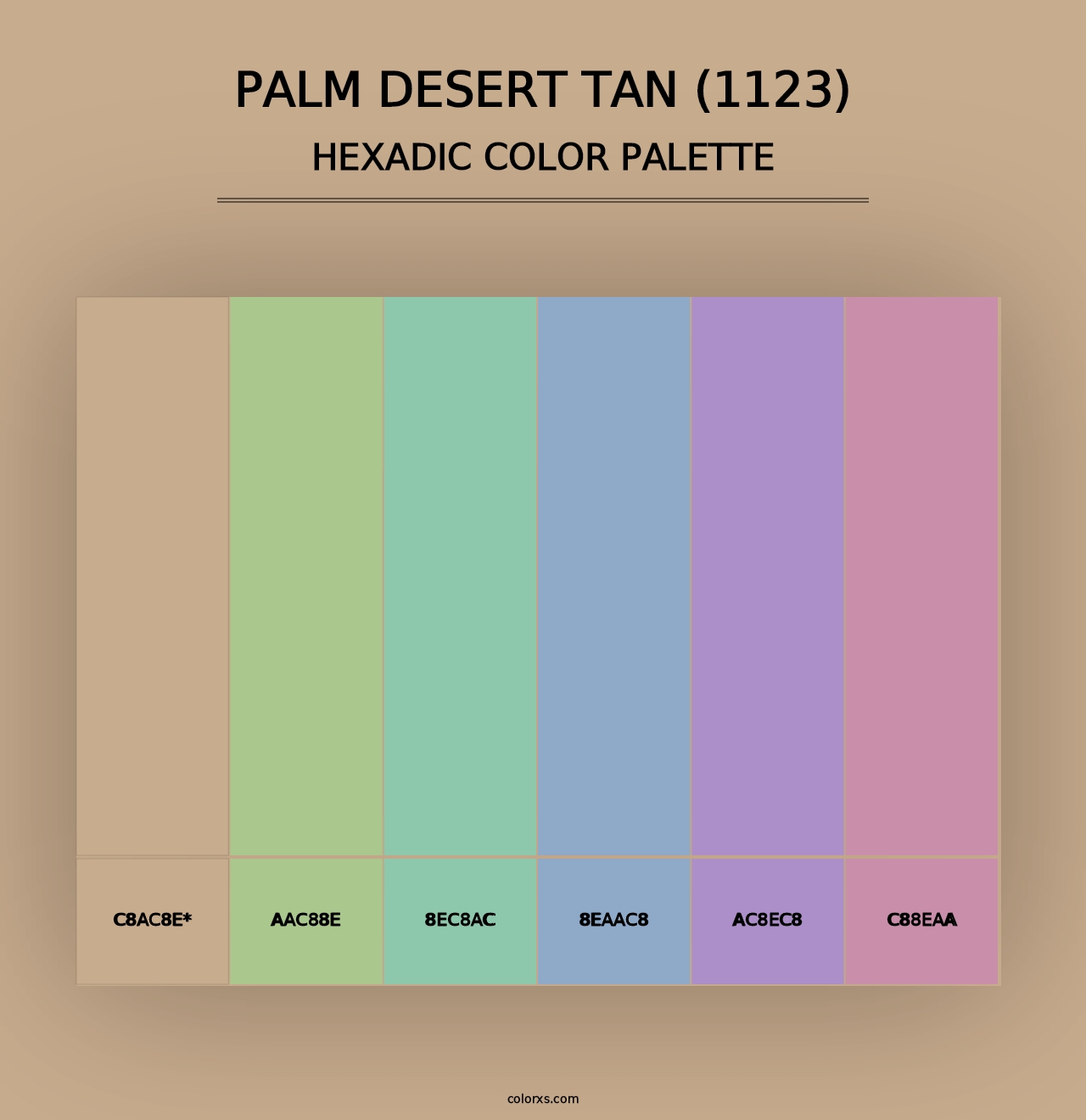 Palm Desert Tan (1123) - Hexadic Color Palette