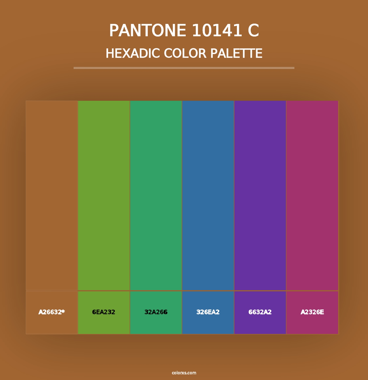 PANTONE 10141 C - Hexadic Color Palette