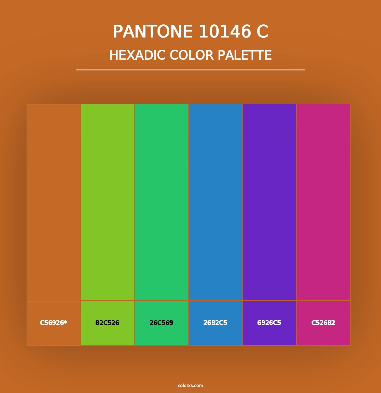 PANTONE 10146 C - Hexadic Color Palette