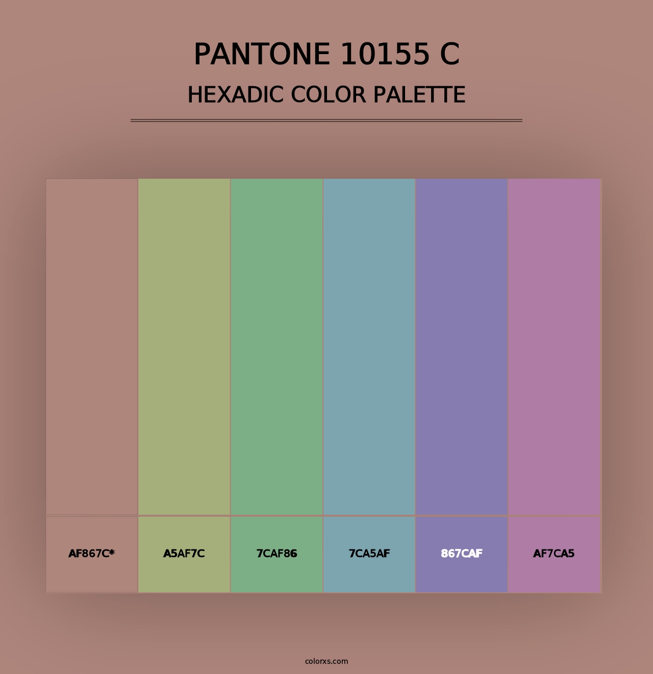 PANTONE 10155 C - Hexadic Color Palette