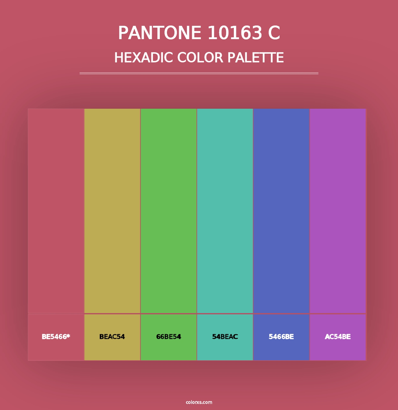 PANTONE 10163 C - Hexadic Color Palette