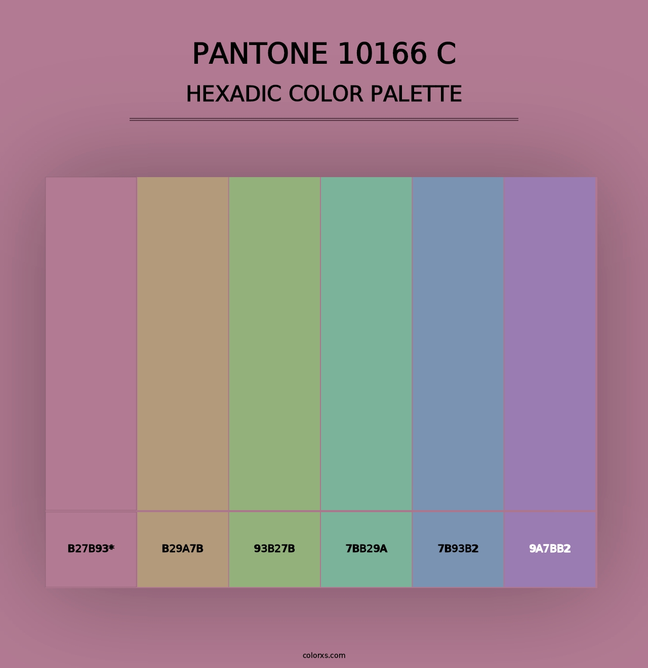 PANTONE 10166 C - Hexadic Color Palette