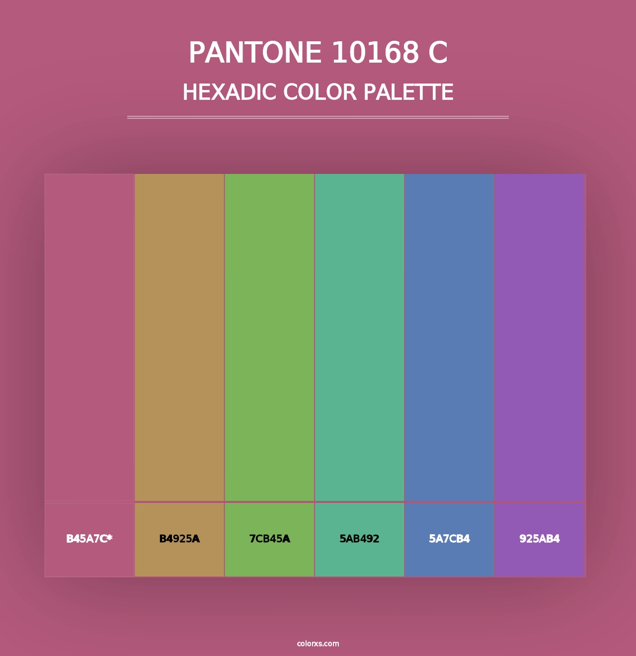 PANTONE 10168 C - Hexadic Color Palette