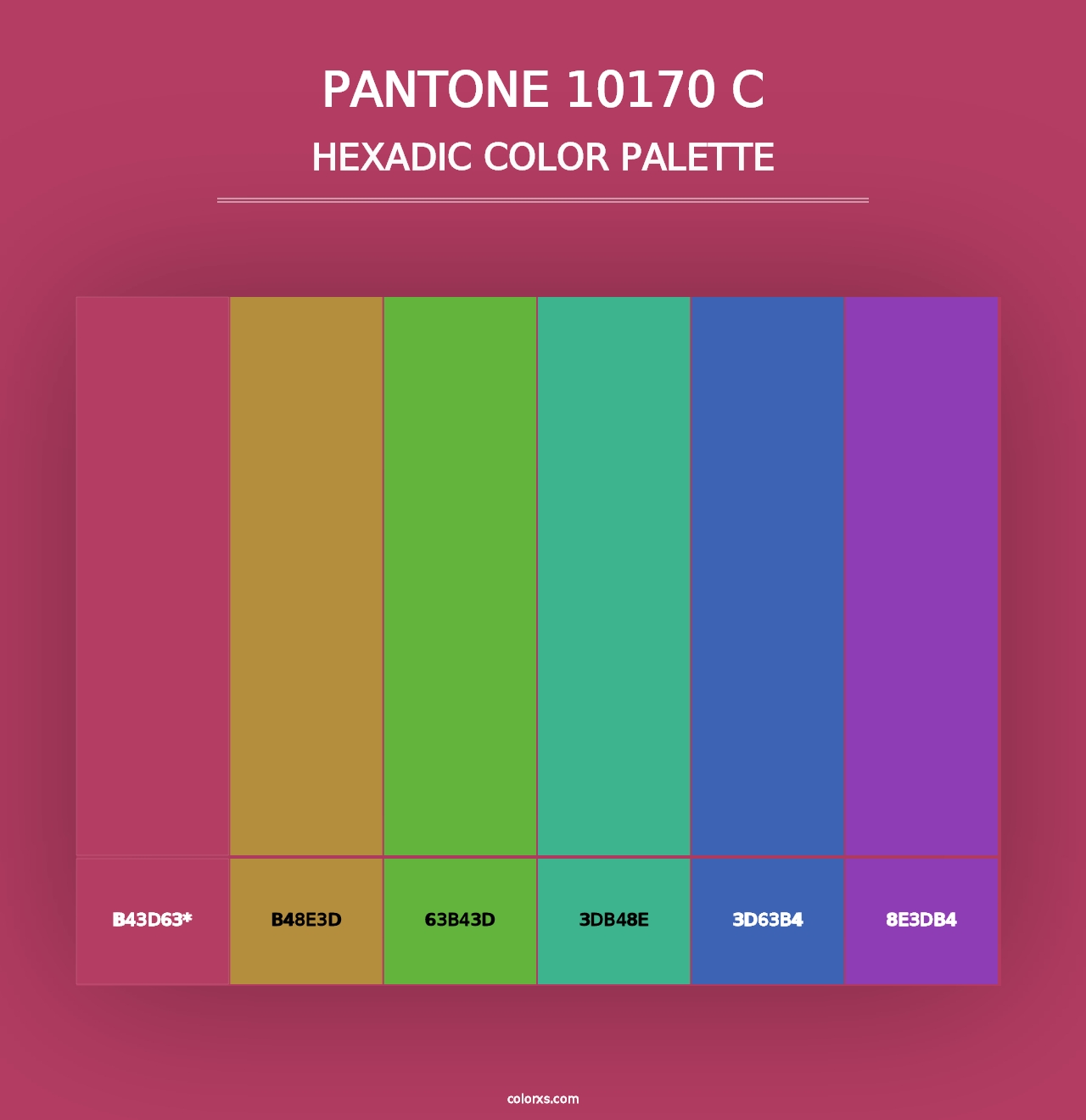 PANTONE 10170 C - Hexadic Color Palette