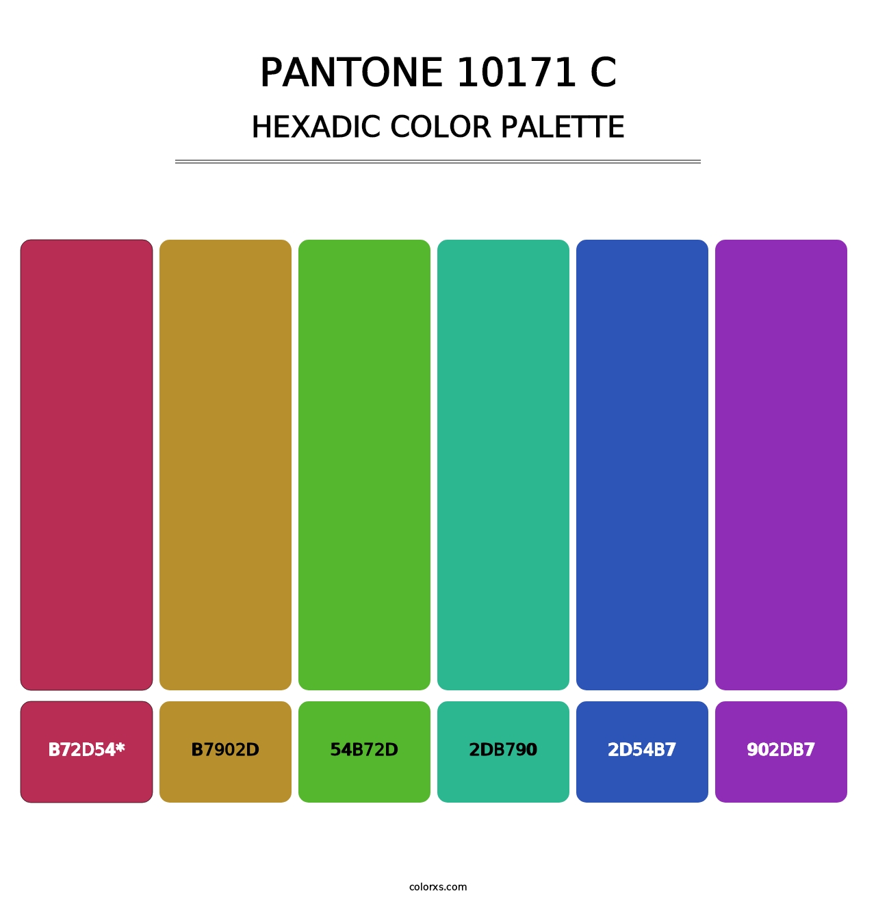 PANTONE 10171 C - Hexadic Color Palette