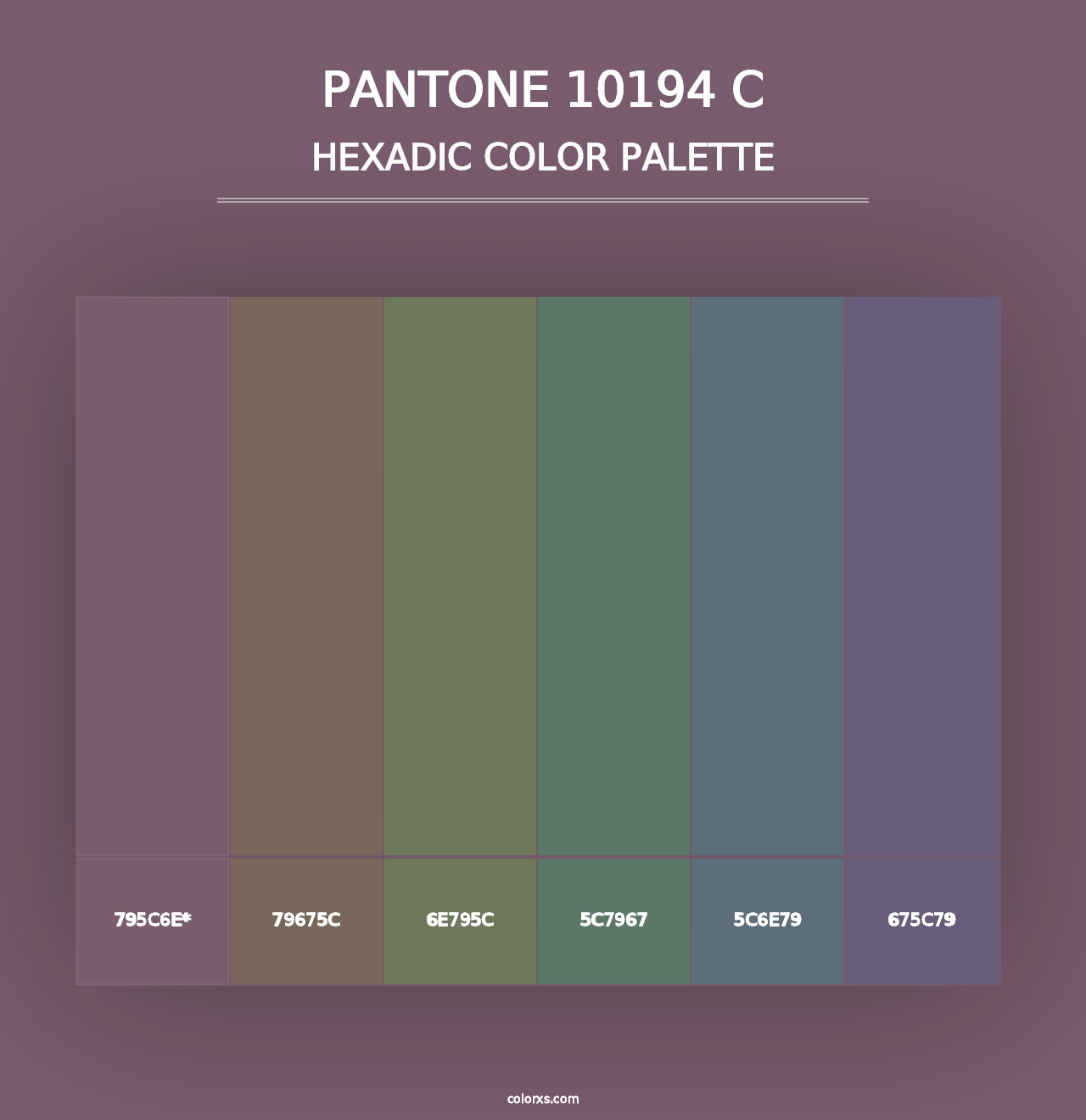 PANTONE 10194 C - Hexadic Color Palette