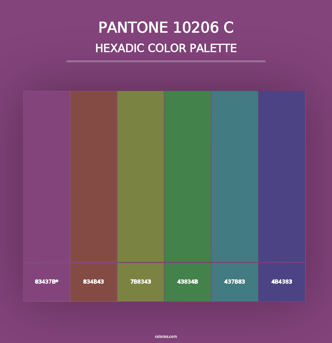 PANTONE 10206 C - Hexadic Color Palette