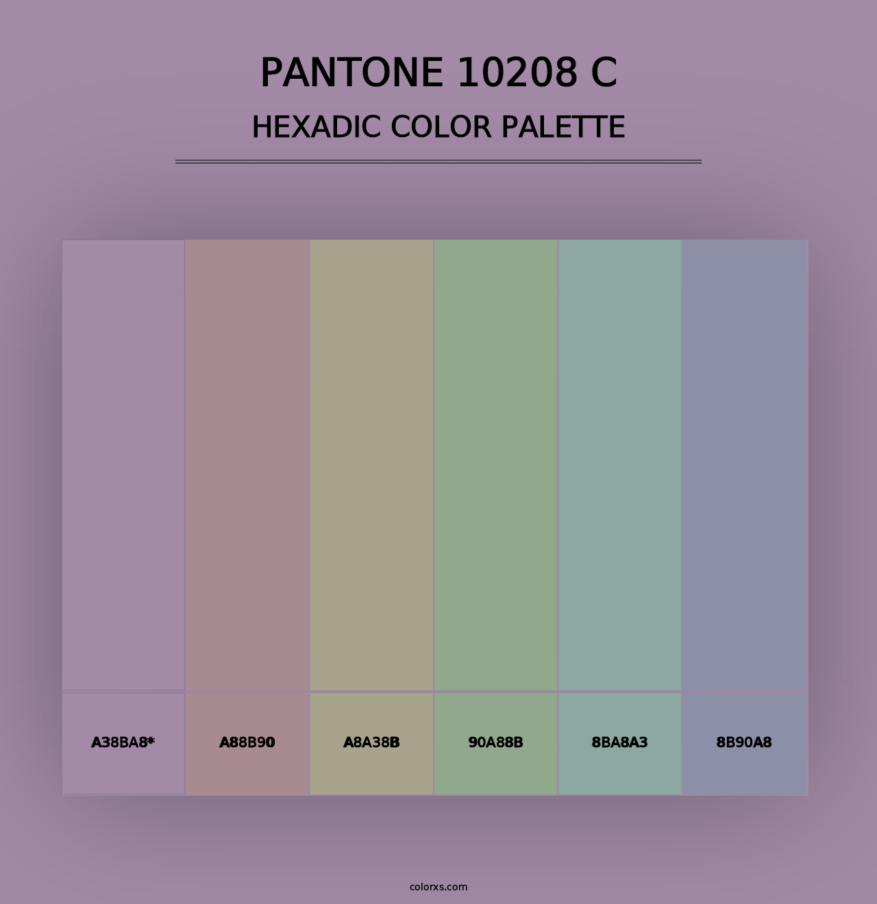 PANTONE 10208 C - Hexadic Color Palette