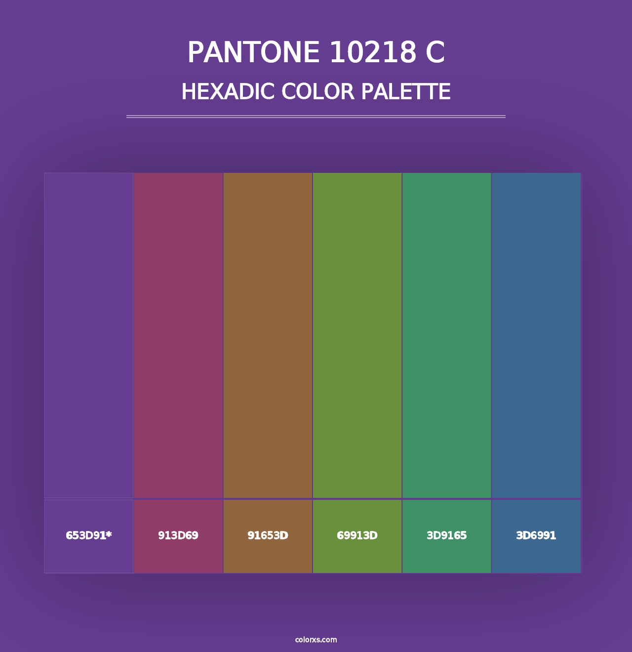 PANTONE 10218 C - Hexadic Color Palette